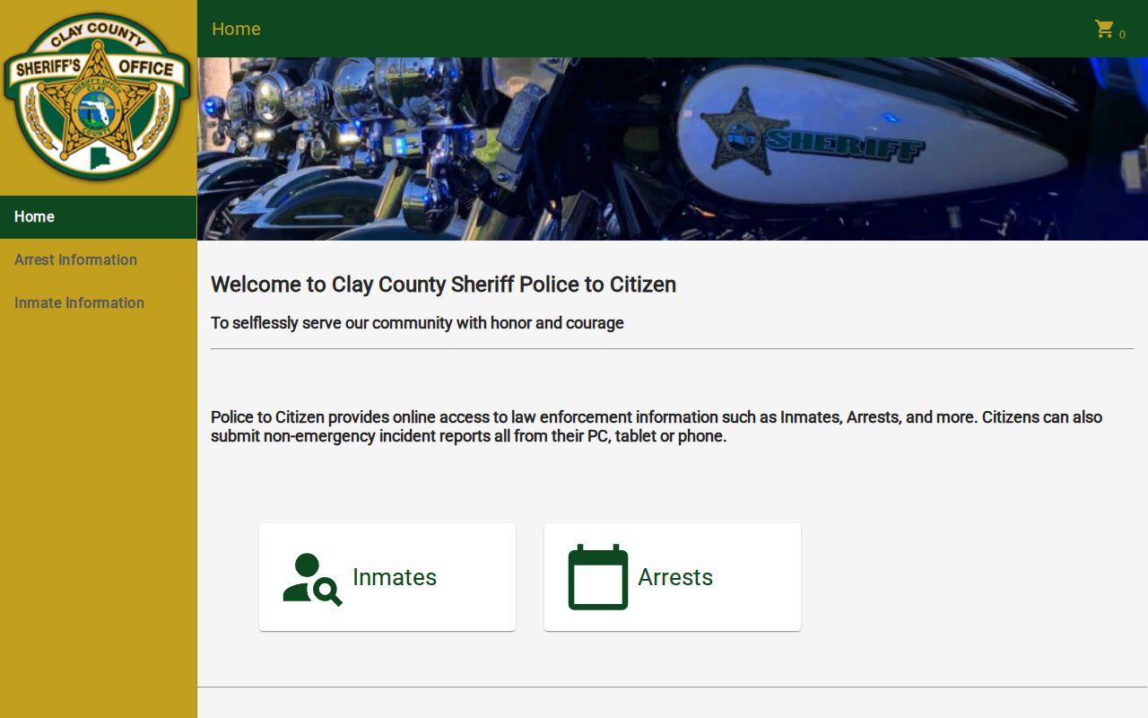 Clay County recent arrest and booking activity search